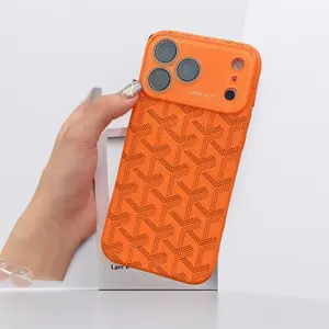 Luxury Paris Embossed Texture Dogt00th 2D Pattern Full Lens Protection Phone Case With Screen Film Fit iPhone 11-17 Covey Studio