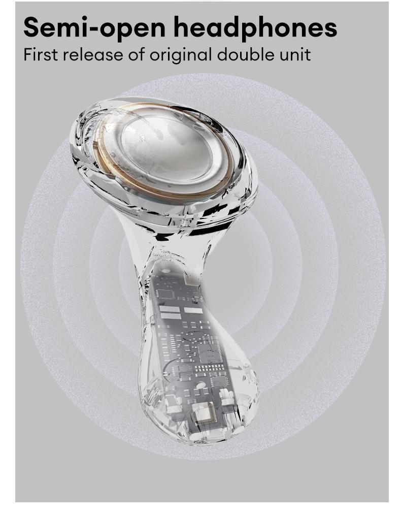 PAXA PA-L02 Wireless Bluetooth Headphones, Powerful Sound Effects for Music, Dustproof & Waterproof Sports Earbuds for Running, Workout, Audio