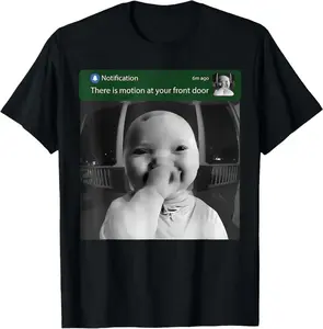 Funny AI Baby Laughing Graphic T-Shirt | Casual Short Sleeve Cotton Tee for Daily Wear