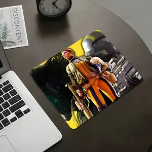 Cool Gaming Character Small Mouse Pad, Square Keyboard Shortcut Pad, Aesthetic Desktop Decor, Desktop Accessory, Rubber Anti-slip Lockedge Work Pad, Small Size Universal Gaming Mouse Pad for Laptop Desktop Computer Office Work