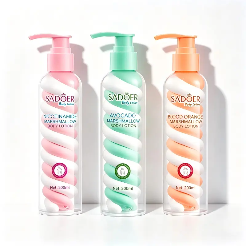 Marshmallow Swirl Hydrating Body Lotion, Nourishing Body Moisturizer for Dry Skin