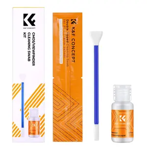 K&F CONCEPT 2-1 16mm APS-C Frame Sensor Cleaning Swab, Viewfinder Cleaning Swab, with 20ml Sensor Cleaner, DSLR Camera CMOS and CCD Sensor Cleaning Swab Kits Compatible with Nikon Sony Canon Camera