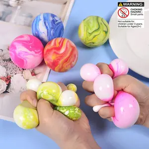 4pcs Glass Colorful Bounce Balls, Stress Relief Toy, Office Desk Decor, Indoor Decoration, Perfect Gift for Parties (random Colors)