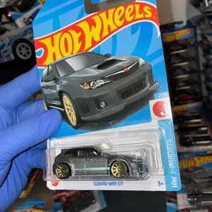 Hot Wheels Subaru WRX STI HW J-Imports Black Gold 1:64 Diecast Car