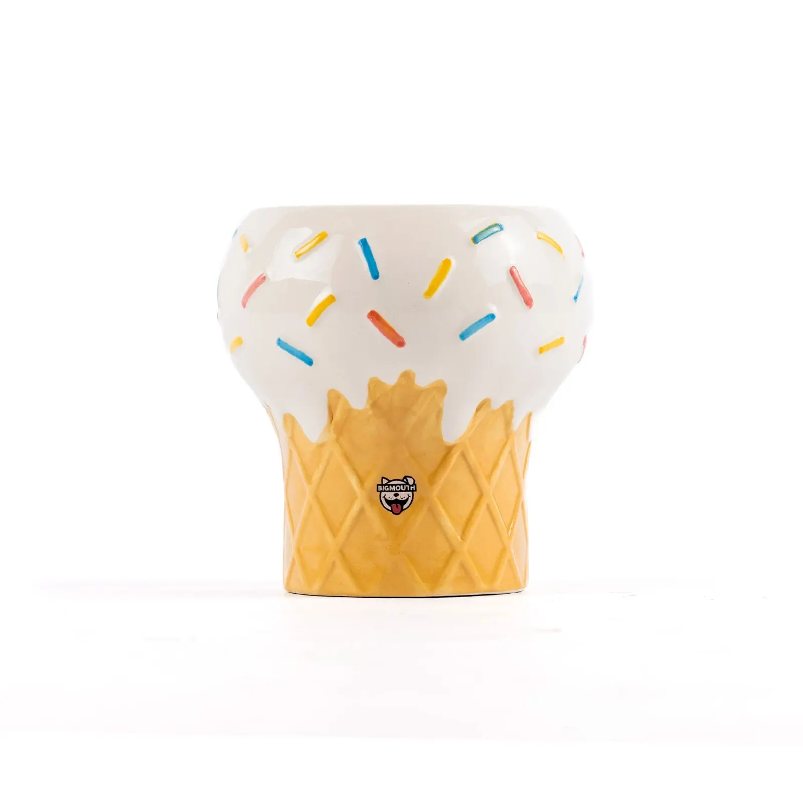BigMouth Ice Cream Elevated Pet Bowl — Raised Dog & Cat Food Bowl in Sweet Sundae Design, Durable Food-Grade Dish for Wet & Dry Food, Water & Treats, Fun Pet Gift
