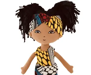 Handmade Multicultural Keepsake Kemi Doll by Tabitha - Perfect Gifts & Presents, Unisex, 16” Linen Doll