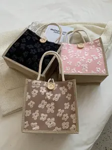 Linseed Handbag - Blank, Reusable, Customizable DIY Design, Ideal for Weddings, Corporate Events, Back-To-School, Teacher Gifts