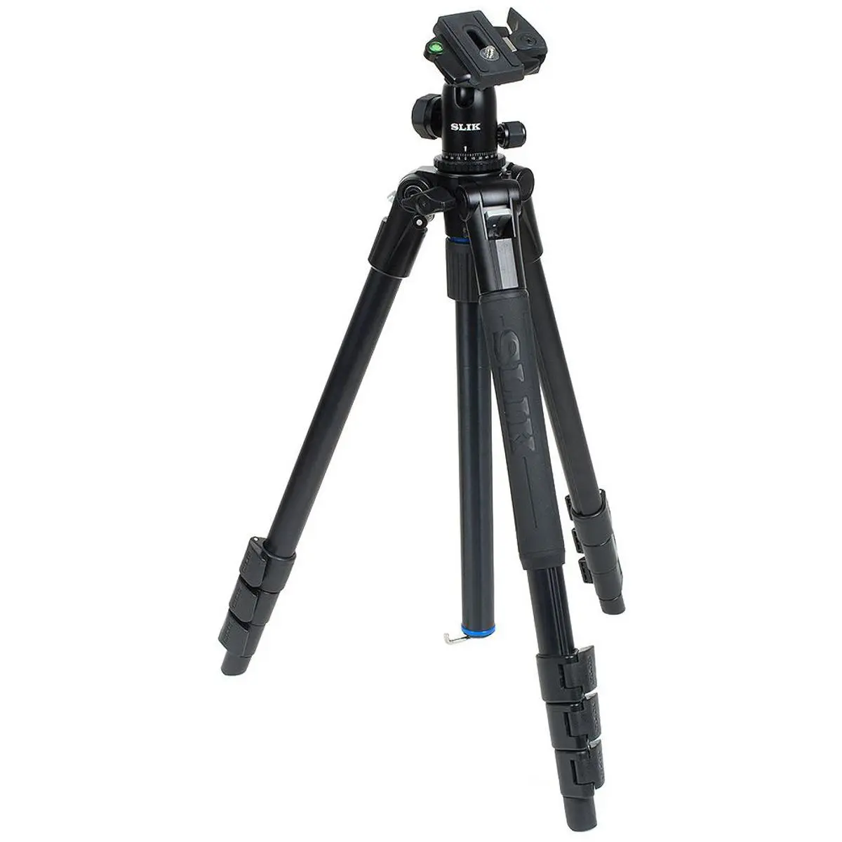 Slik Pro AL-324 BH4 4-Section Aluminum Tripod with BH4 Triple Action Ball Head, Black