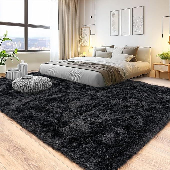REZUTAN Super Soft Plush Shaggy Area Rug for Living Room Bedroom Nursery Kitchen and Bathroom Cozy Carpet with Free 4 Anti-Slip Stickers Back to School