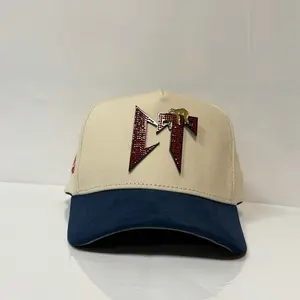 Premium Quality CT Cristals  Caps’fans beige blue