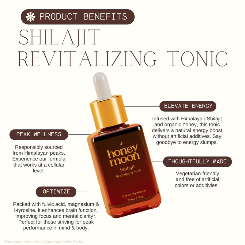 Honey Shilajit Drops for Natural Energy + Improved Mood