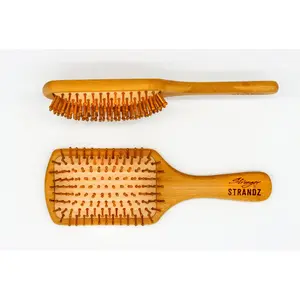Stronger StrandZ® 100% Bamboo Bristle, Detangle & Define  Brush