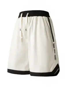 Men's Striped Print Pocket Track Shorts, Regular Fit Casual Comfy Breathable Shorts for Summer, Men's Bottoms for Daily Wear