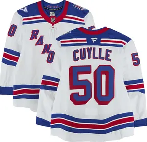 Will Cuylle New York Rangers Game-Used #50 White Set 1 Jersey from the 2025-26 NHL Season