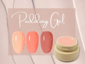 5g Solid Jelly UV Gel Nail Art /Nude Blush Pink Red Nails Pudding UV Gels Creamy Gel Manicure Pedicure Nails Design Salmon Rosewood