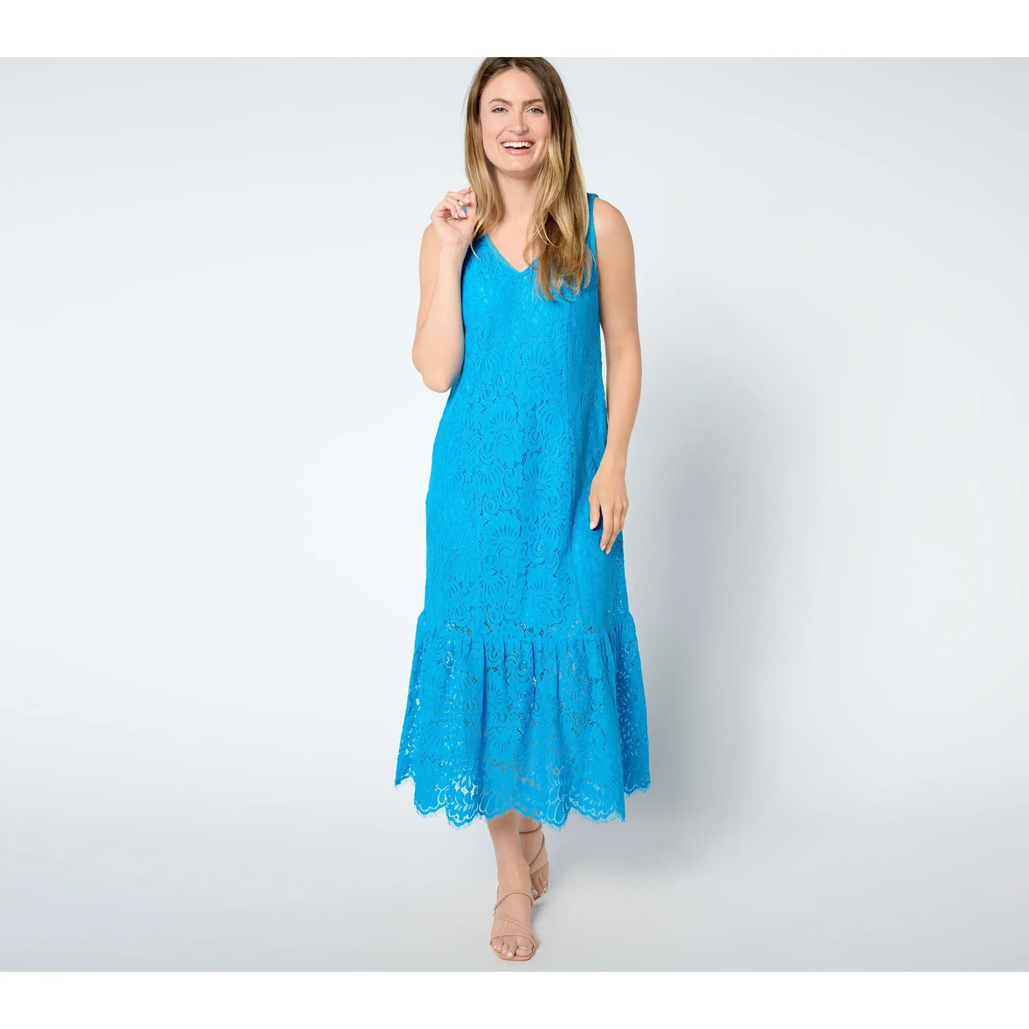 tell me everything maxi dress Final Sale Plus Size Floral Maxi Dress with Spaghetti Straps & Front T –  Chic And Curvy