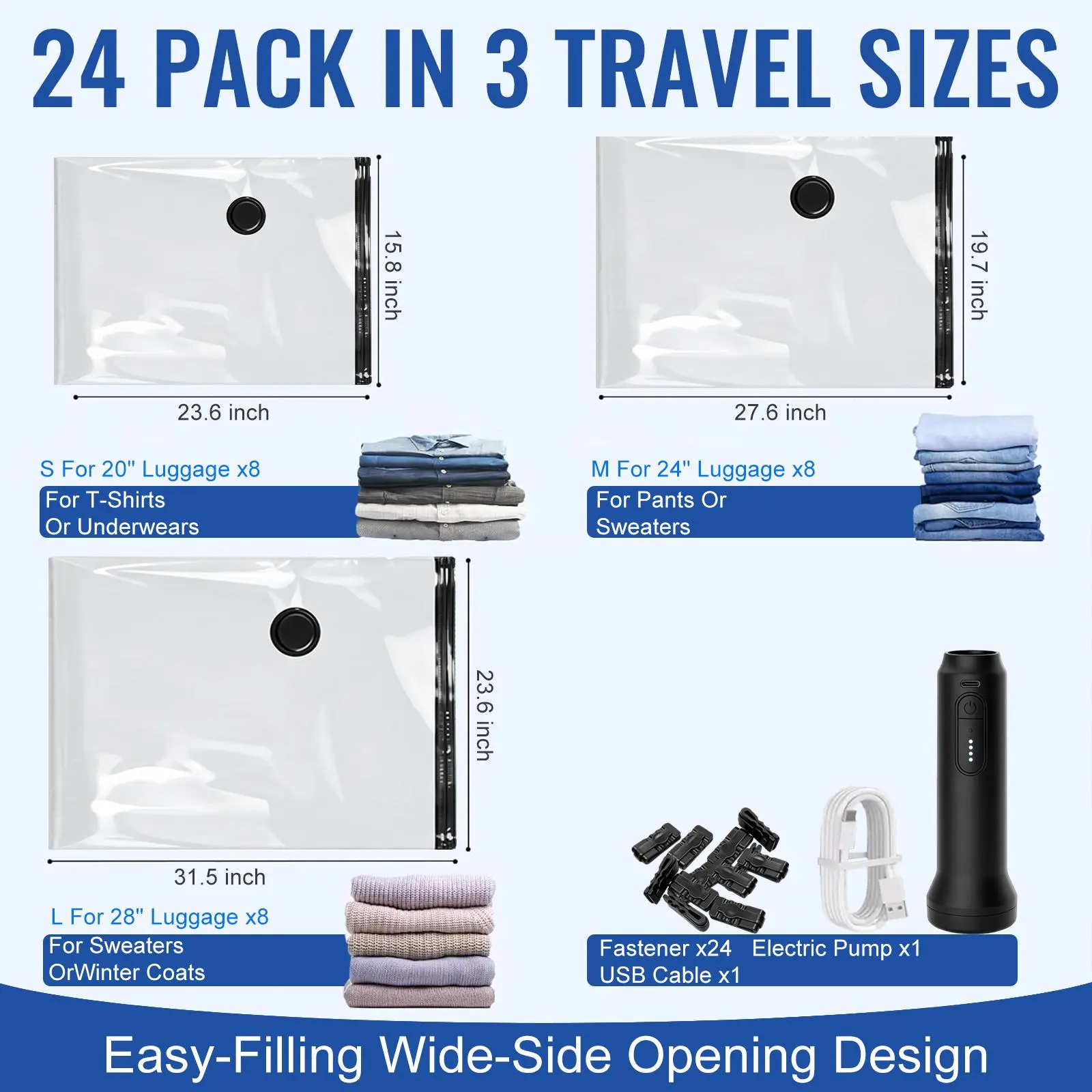 24 Pack - transparent