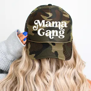 Mama gang, trucker hat for women, Womens trucker hat, snap back hats, mom hat, hat for moms, Mom trucker hat