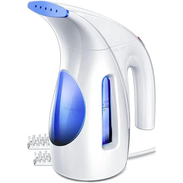 HiLIFE Upgraded Steamer for Clothes, Handheld & Portable, 1100W Powerful Steam, 300ml Big Capacity & No Leak Design, 30S Fast Heat-up, Quick Wrinkle Remover, Compact Size for Travel, 120V(White)