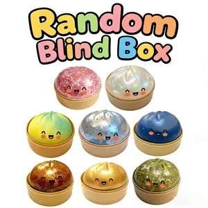 Expressive Big Dumpling Squishy - Blind Box,  Fidget Toy, Soft TPR Material, Stress Relief, Unboxing Surprise, Random Style per Pack.Valentine's Day and Easter gifts, suitable for children to exchange gifts