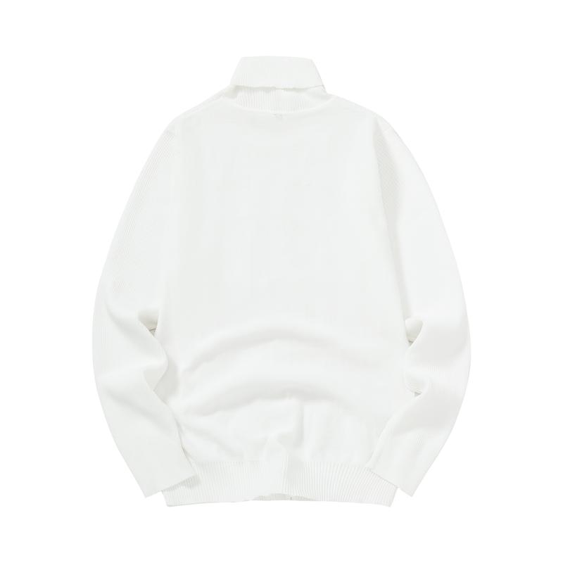 Men's winter long sleeved high neck knitted warm solid color base sweater for autumn and winter, trendy and versatile high street clothes for men Men's winter long sleeved high neck knitted warm solid color base sweater for autumn and winter, trendy and versatile high street clothes for men