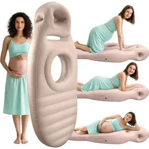 Inflatable Pregnancy Pillow - Full Body Maternity Airbed with Belly/Head Hole, Relieves Back Pain- Pregnancy Belly Pillow- Comfortable for Pregnant, for mom to be