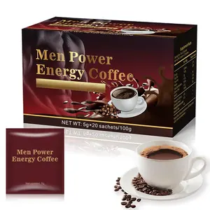 Men Power Energy Coffee- 20 Sachets of Natural, Single-Serve Coffee