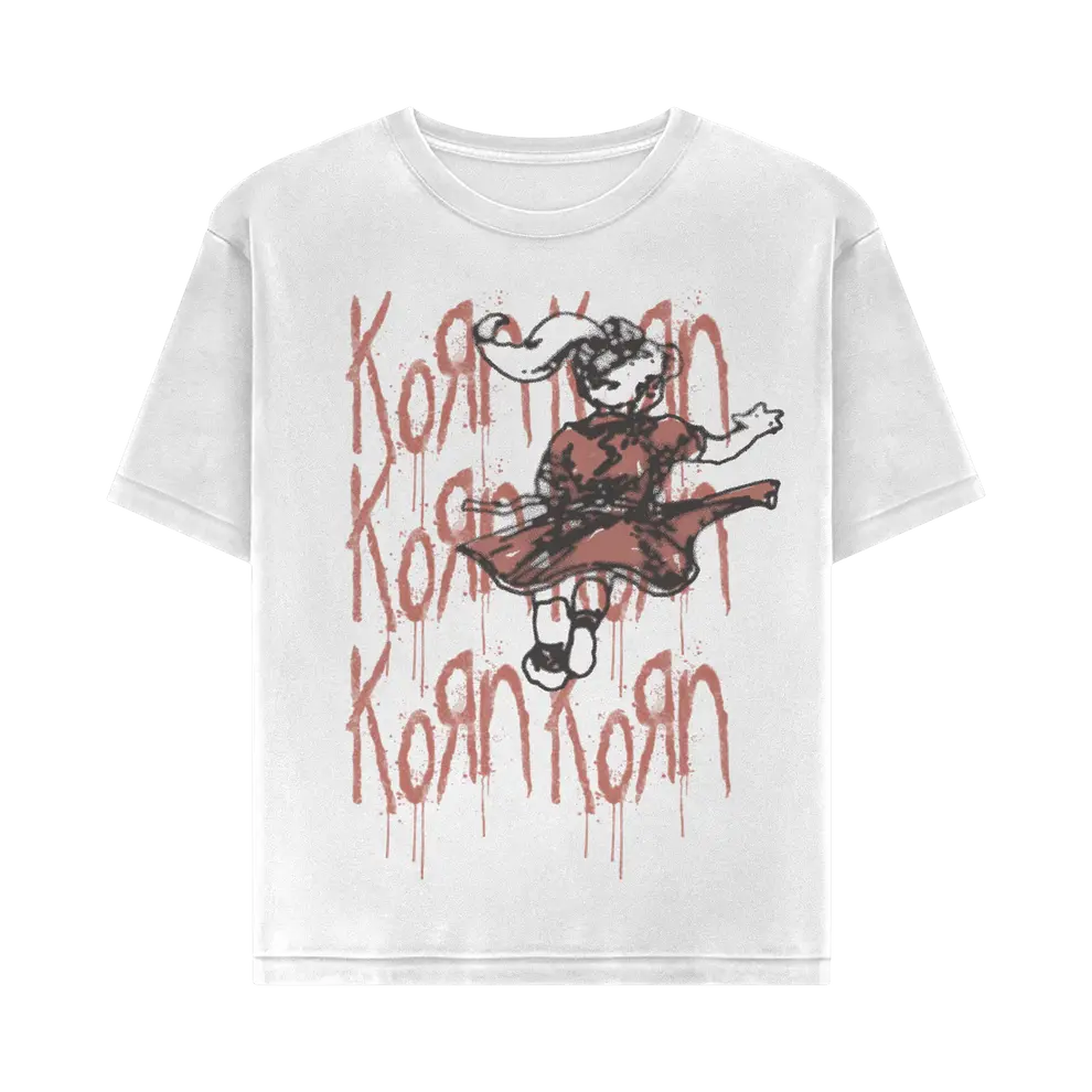 Korn Follow the Leader Logo Drip Graphic T-Shirt, 90s Nu Metal Band Tee, Vintage Rock Shirt, T-Shirt, Sweatshirt, Hoodie