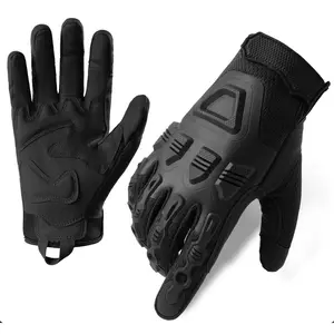Outdoor Tactical Gloves Full Finger Microfiber Protection Shock Absorption Anti-Slip for Climbing Cycling Camping