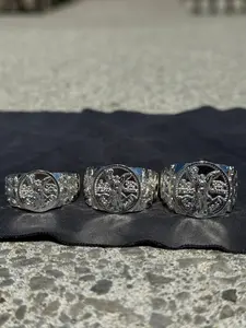 925 Silver Centenario Nugget Ring