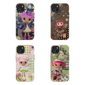Lalaloopsy Phone Case, Polka Dot | Gingham Print Shockproof Case,PBT+TPU Dual - Layer Drop - Resistant Case for iPhone 17/16/15/14/13/12/11 ProMax Plus for Samsung phones,an excellent gift for friend or fans.