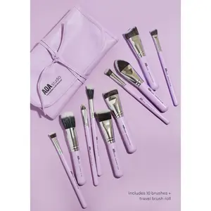 AOA UltraViolet Contour Brush Set + Brush Roll