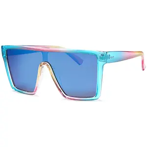 Techno Square Black Full Rim Unisex Sunglasses with UV Protection Lens