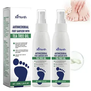 (3 bottles)Tea Tree Oil Foot Spray - PlantarMoisturizing Deodorant for Odor Control & DryFeet Care, Natural Foot Sanitizer with AntifungalProperties,Ximonth Clear Foot SanitizerSpray,for Foot & Shoe Freshness dry Oil Foot Spray with Comfort