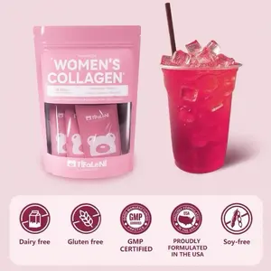 TiFaLeNi Collagen Peptides Complex Powder for HealthBeauty Fitness Support for Women US Made Hydrolyzed Grass-Fed + Non-GMO Protein -Unflavored