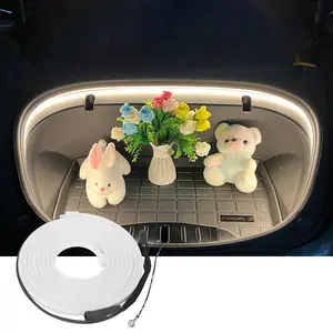 Tesla Car Interior LED Light Strip, Silicone Ambient Lighting, 101.18 Inch 12V, Uniform Illumination, Compatible with Model 3, Y, S