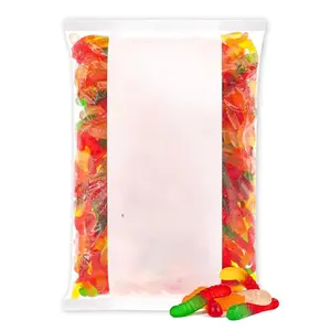 Albanese World's Best Mini Assorted Fruit Gummi Worms 5lbs Gluten Free Fat Free Soft Chewy Gummy Worms with Cherry Green Apple Pineapple Lemon & Orange Flavors Perfect for Parties Baking with Kids and On The Go Snacking