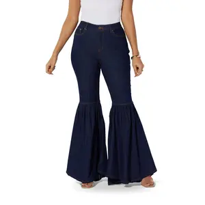 Dark Denim Bell Bottom Jean by Studio EY