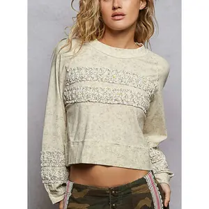 Savanna Cream Ruffle Top Pol