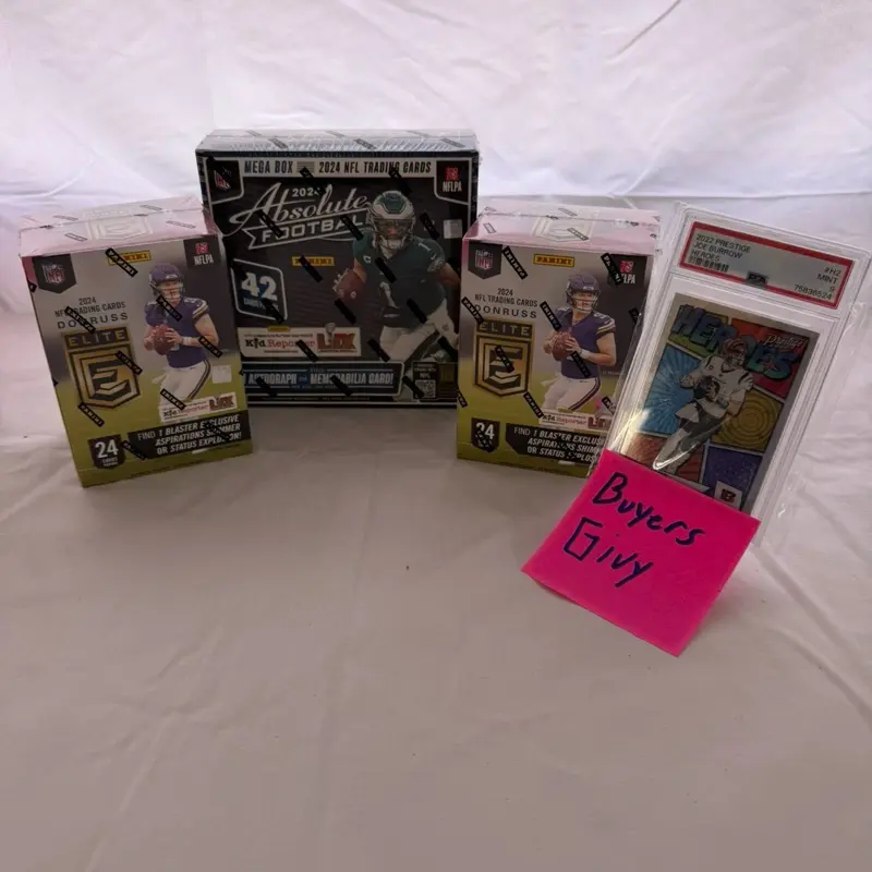 3 box break , Donruss Elite Blaster x2 , 2024 Absolute Mega  x1