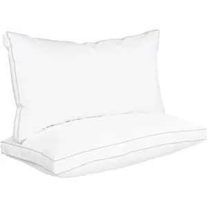 Utopia Bedding Bed Pillows for Sleeping King Size (White), Set of 2, Cooling Hotel Quality, Gusseted Pillow for Back, Stomach or Side Sleepers