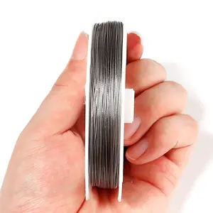 1 Roll/Lots Stainless Steel Tiger Tail Beading Wire - 0.3/0.35/0.38/0.45/0 kink-Resistant Flexible Jewelry String for Bracelets, Necklaces, Earrings - Tarnish-Resistant Durable Crafting Wire, Wire String for Jewelry, Necklace Making, Professional Jewelers