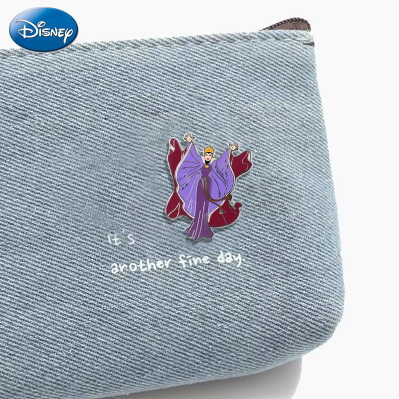 Disney Villains Evil Queen Pin 1PC Official License Collectible Witch Novelty 3D Design Anime Brooch Backpack Decoration Jacket Lapel Anti-Rust Exquisite Alloy Enamel Gift