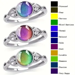 [Temperature Ring] Temperature-controlled thermochromic ring. Follow the temperature to change colors in a hundred ways. Men's and Women's rings.