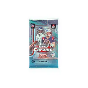 (ONE PACK) 2025 Topps Chrome Football Blaster Pack! - Authentic Sports Cards!