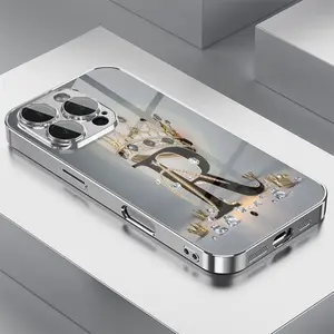 New Arrival High-end Crown Letter R Pattern Glass Electroplated Phone Case with Lens Protection for iPhone 16/16Pro/16ProMax/16Plus/15/15Plus/15Pro/15Promax Elegant and Gorgeous High Appearance