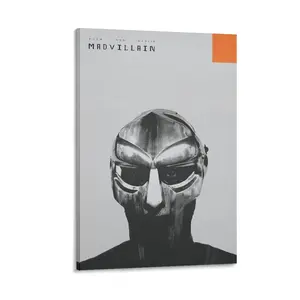 Madvillainy Canvas Poster.  MF DOOMs.  Bedroomoffice Decor. Valentine'sBirthday Gift. Landscape Art. Poster Canvas Wall Art For Bedroom Decor Bar Office Room Decor Gift