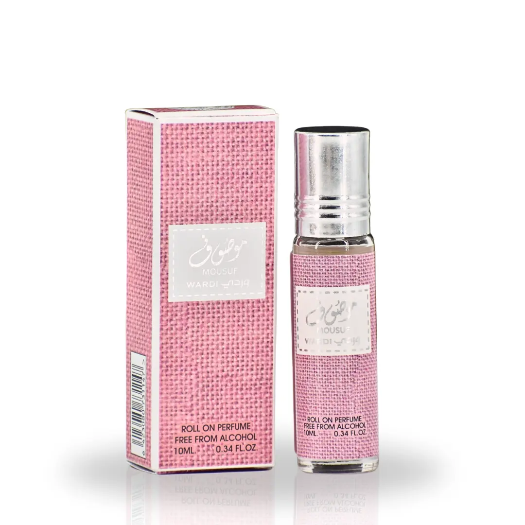 Ard Al Zaafaran Mousuf Wardi Roll-On Perfume Oil - CPO 10ML (0.34OZ)  | Long Lasting, Miniature Perfume Oil For Men & Women. perfume  oils luxurious fragrance loud  perfume