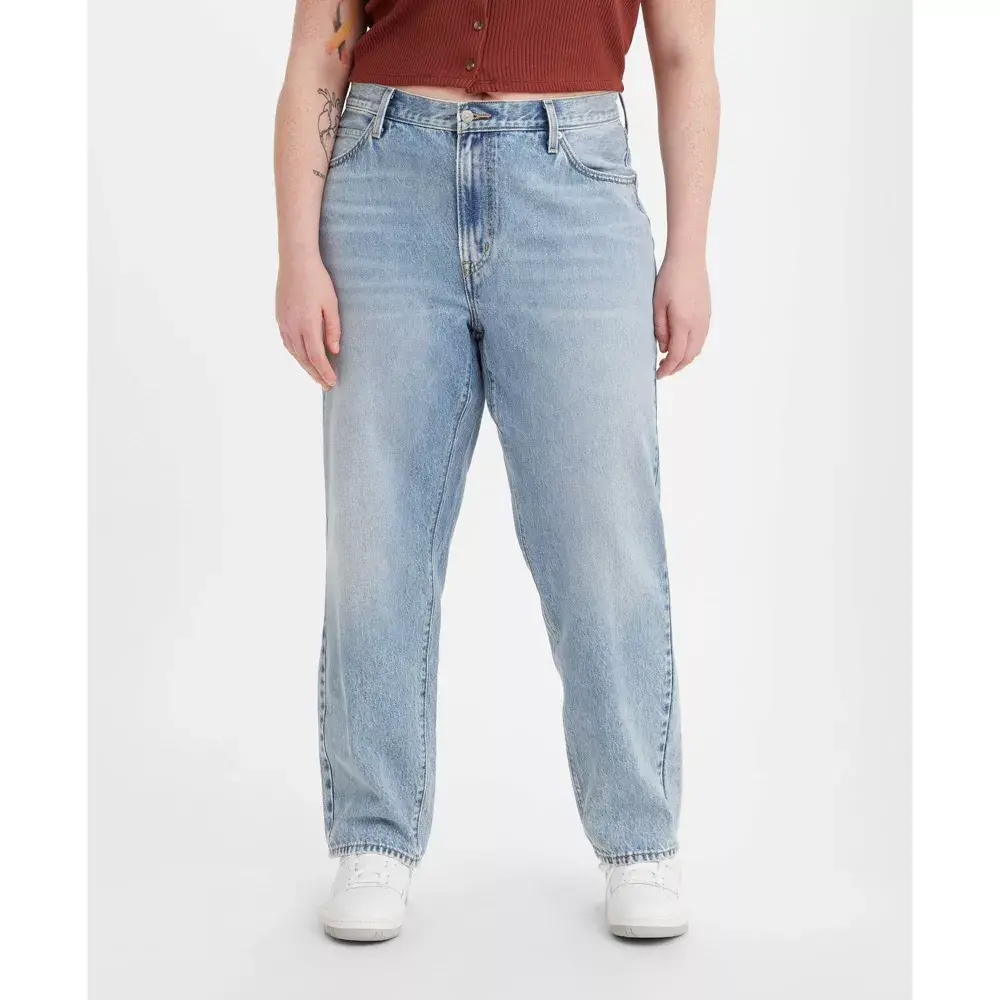 Levi's Women's Plus High Rise Straight Relaxed Jeans Denim Loose, Clothes, Garment