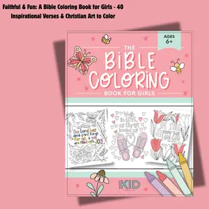 Faithful & Fun: A Bible Coloring Book for Girls - 40 Inspirational Verses & Christian Art to Color